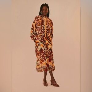 chinese dress ladies Sand Mystical Long Sleeve Maxi Dress